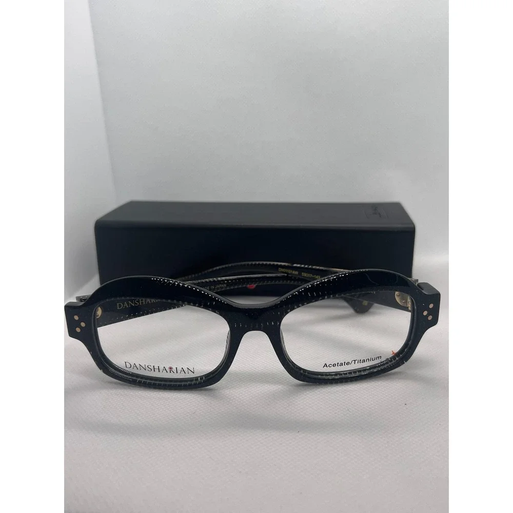 DANSHARI GHERART Black Acetate Titanium Eyeglasses‎ Frames Japan Designer